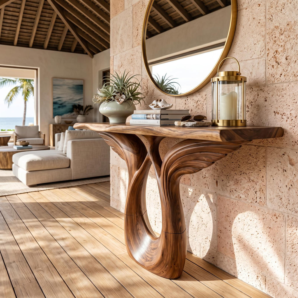Luxury Winged Console Table Designer Residence