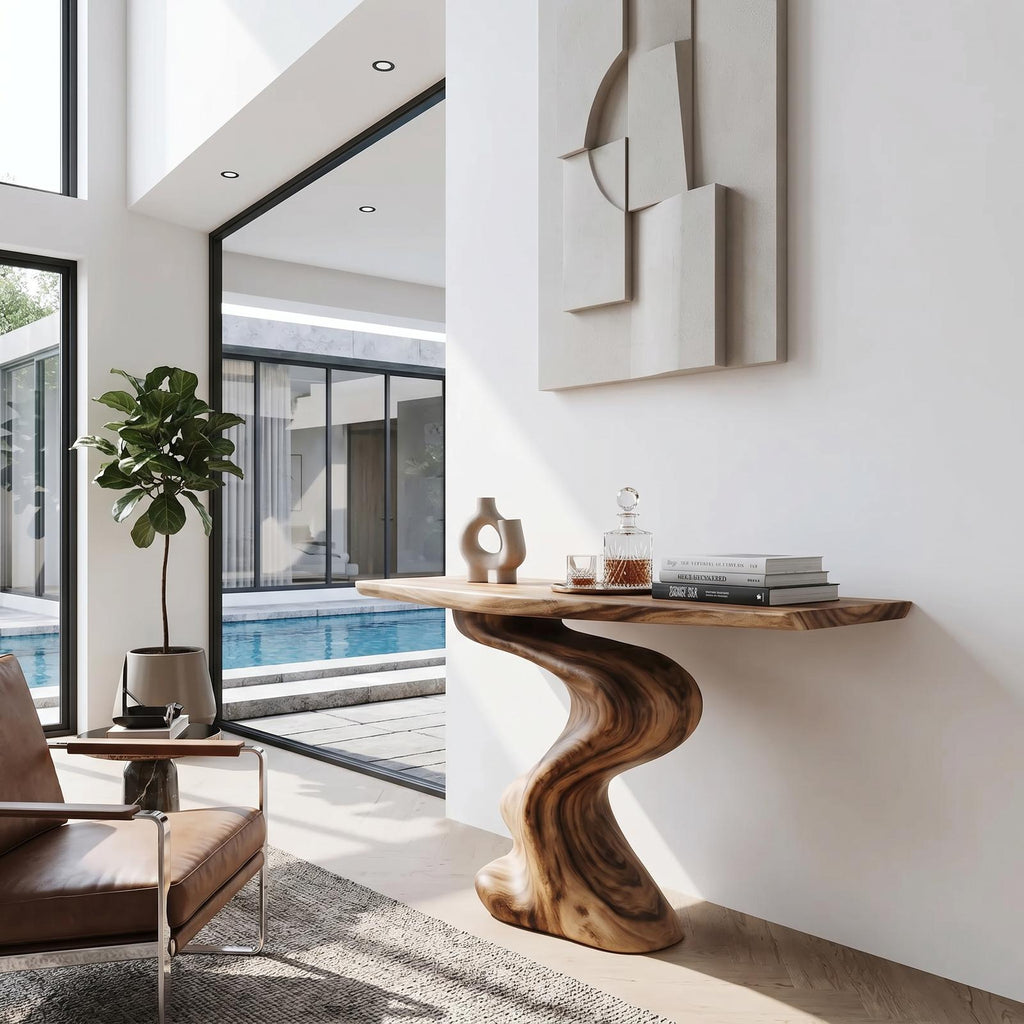 Handcrafted Modern Console Table Furniture Decor