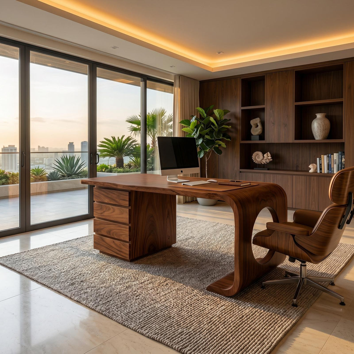 Contemporary Executive Desk Garden Office