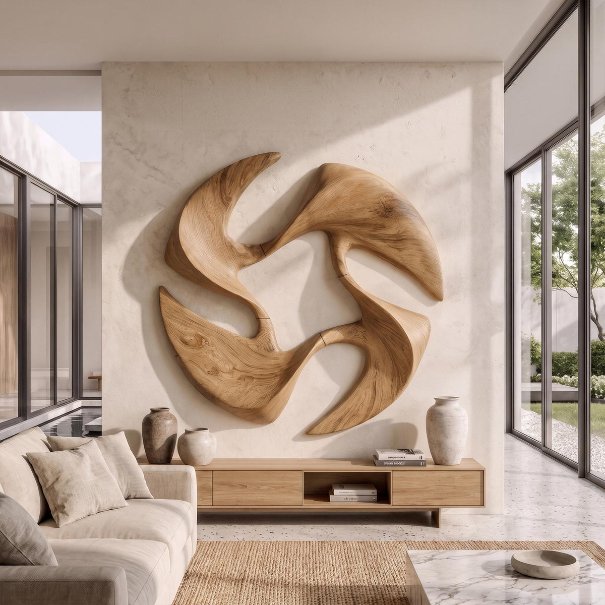 Mid Century Abstract Wall Art For Living Room And Bedroom SINLKIWA161