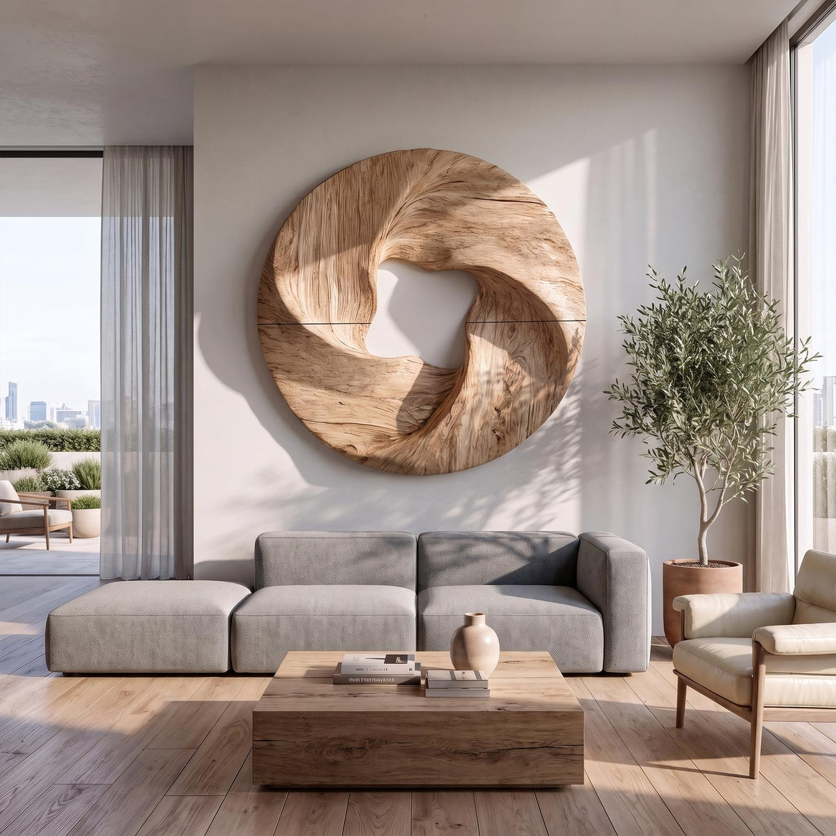 Modern Geometric Wall Sculpture For Living Room And Foyer SINLKIWA162