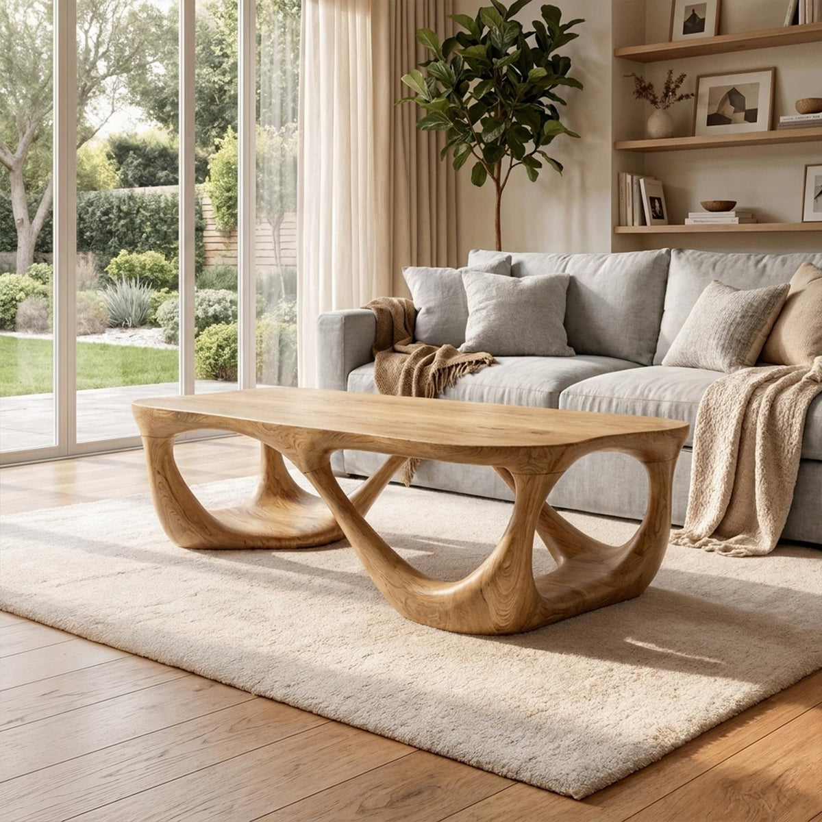 Mid Century Coffee Table Accent Living Room