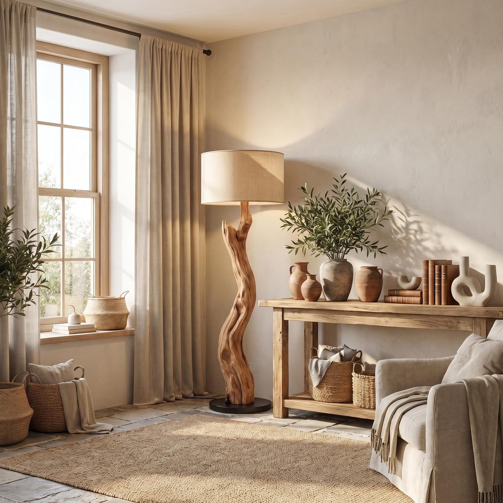 Organic Modern Standing Lamp For Bedroom And Living Room