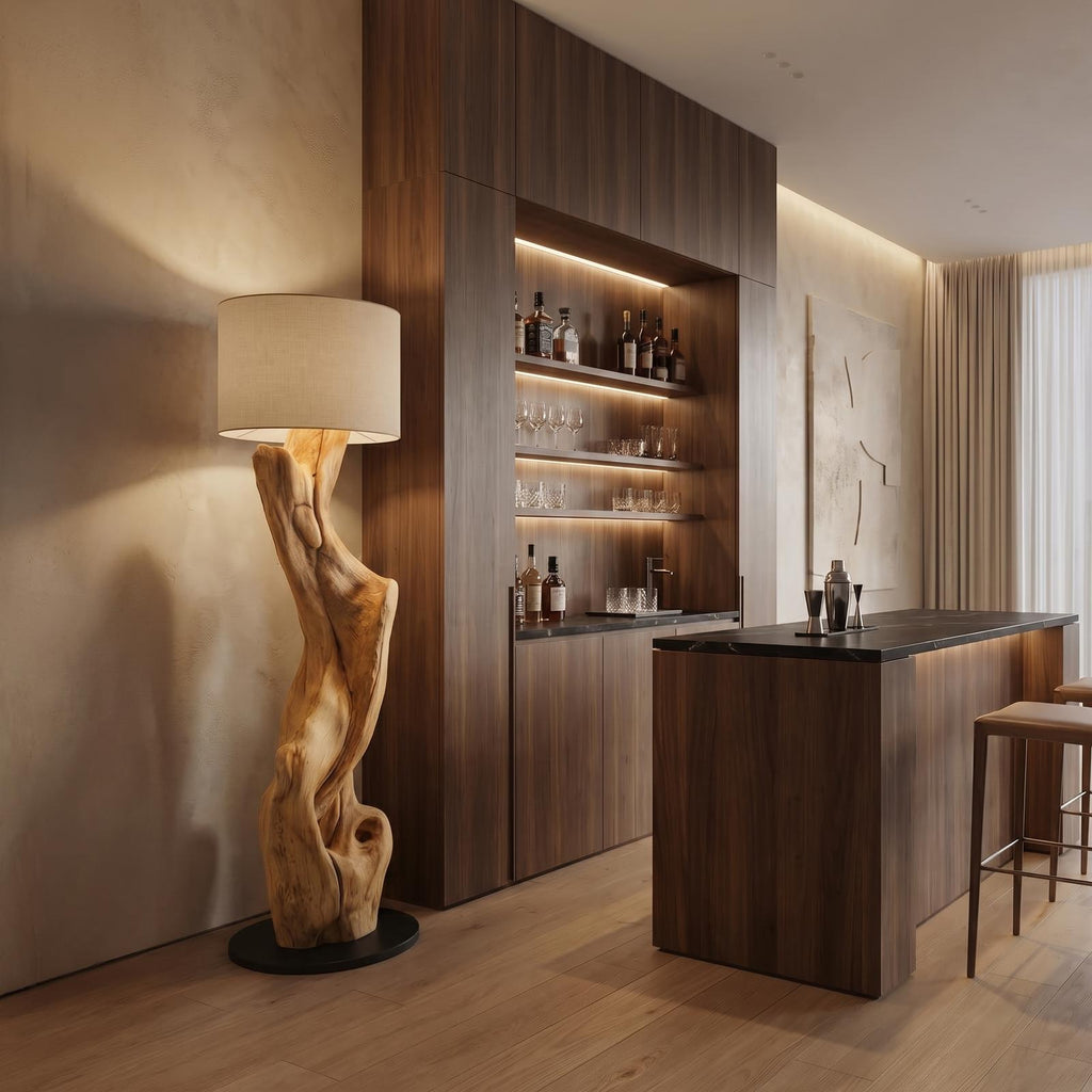 Sculptural Tree Floor Lamp For Living Room And Corner