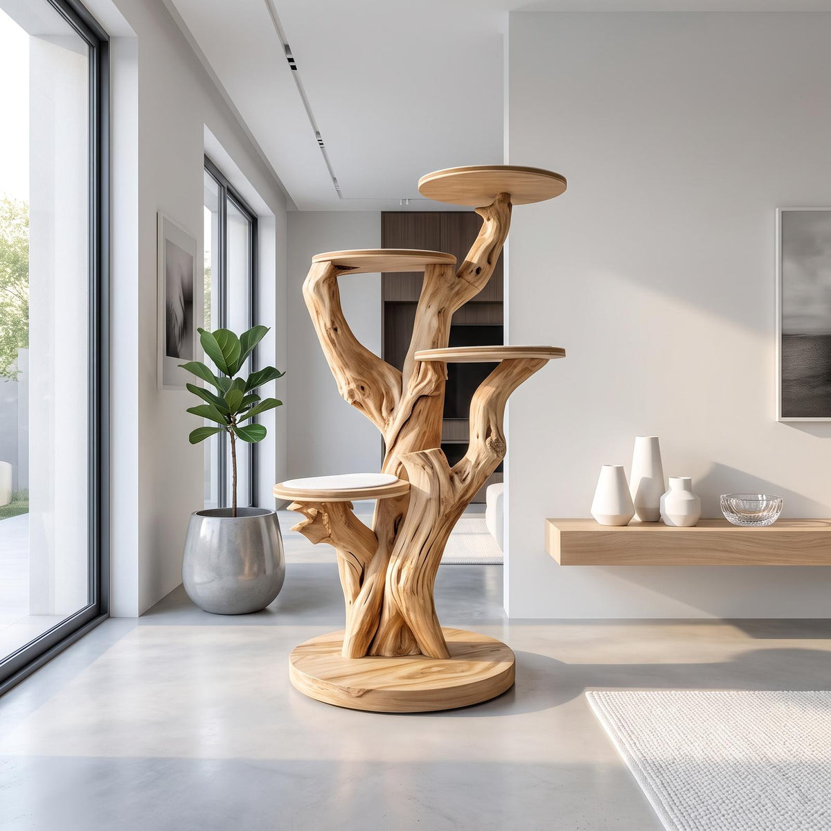 Rustic Cat Tree Tower Living Room And Morden House