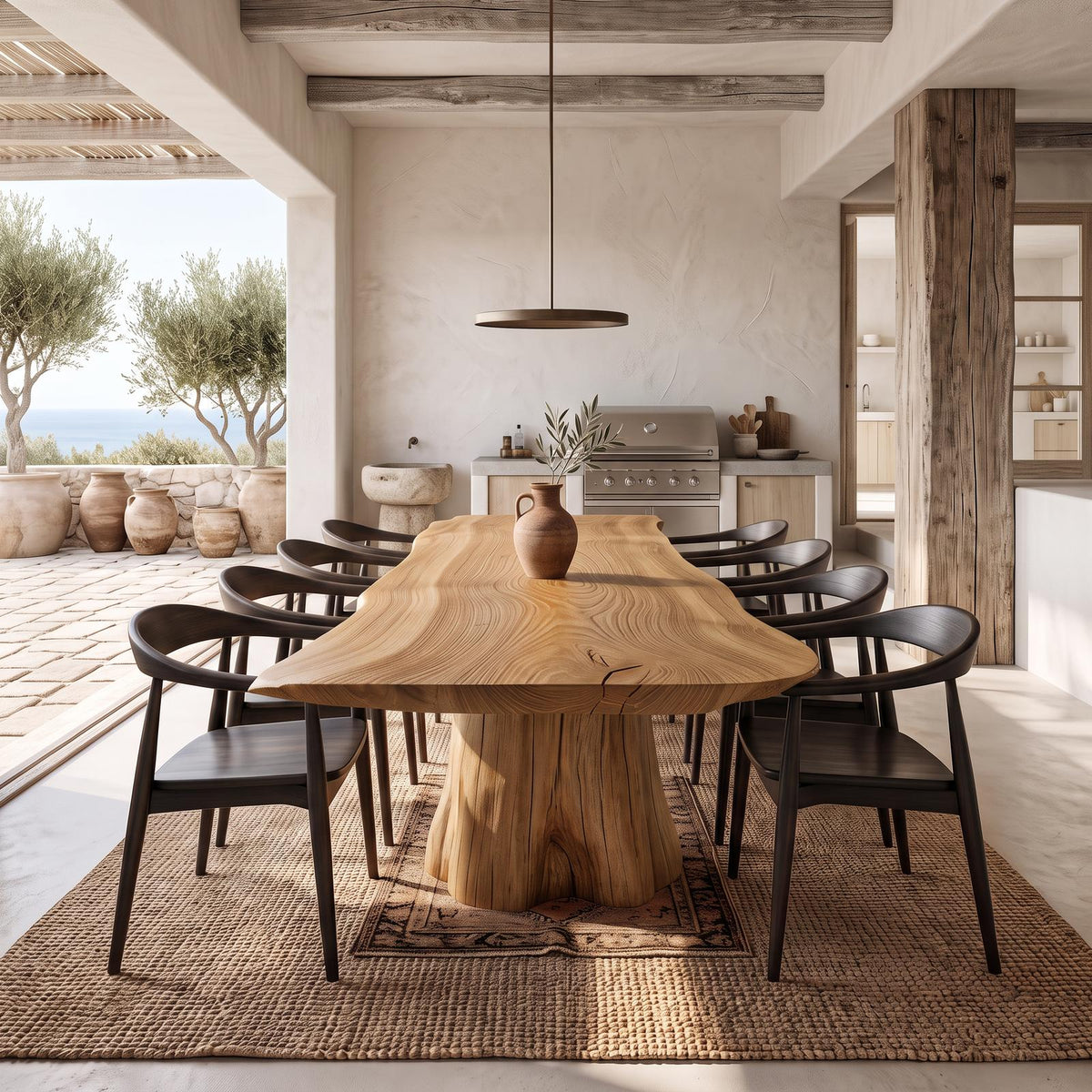 Rustic Dining Table For Dining Room Or Family Space