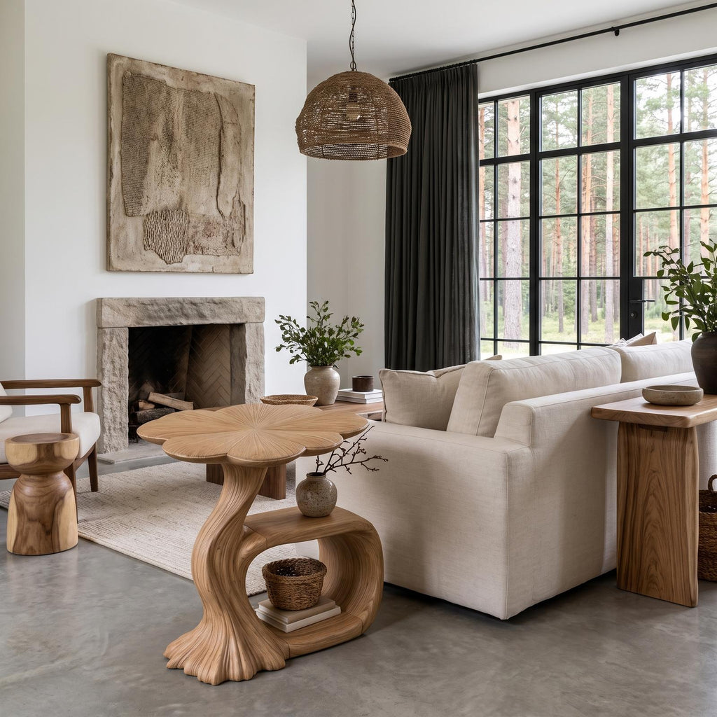 Modern Beside Table Inspired Base For Living Room