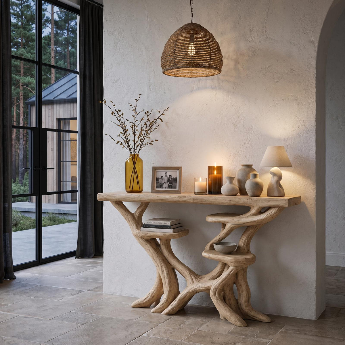 Artisan Tree Branch Console Table For Entryway And Living Room SINLHACS697
