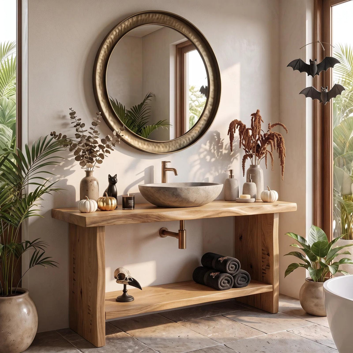 Rustic Halloween Bathroom Vanity Luxury Bathroom