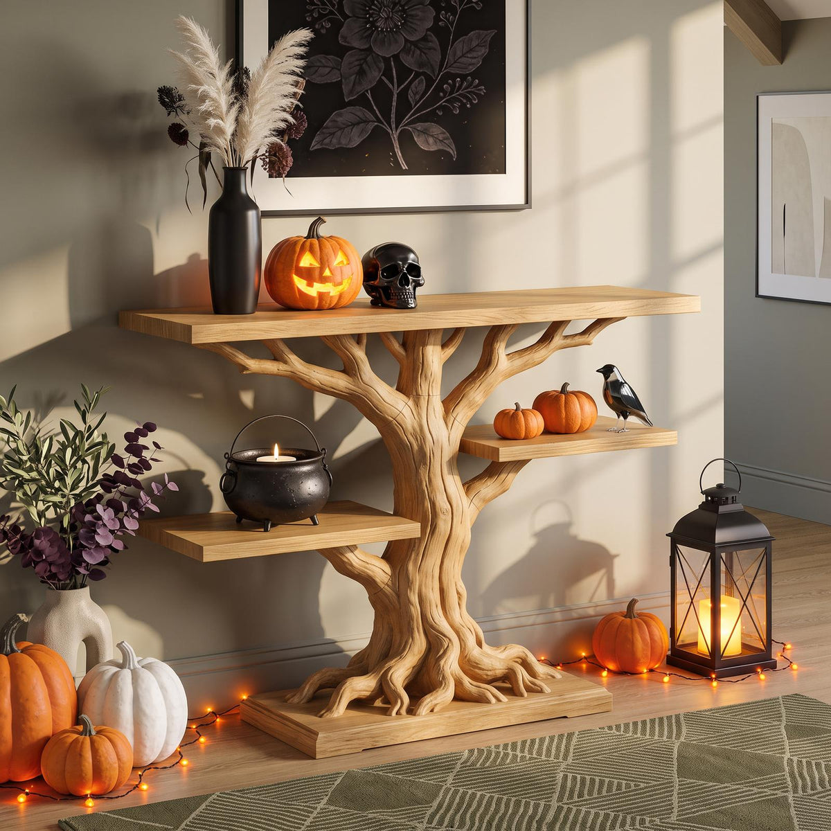 Contemporary Root Form Display Table For Halloween Furniture