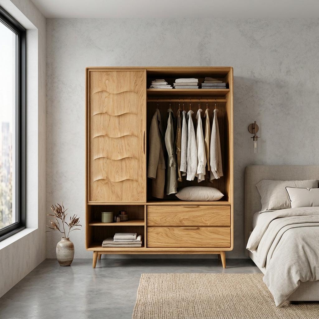 Modern Wardrobe With Drawers For Bedroom