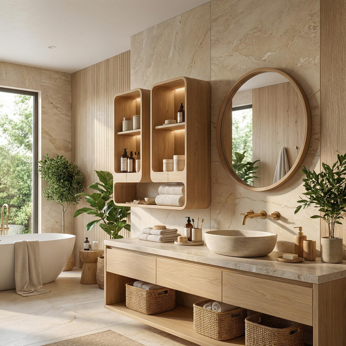 Sculptural Bathroom Cabinet Unique Design For Bathroom