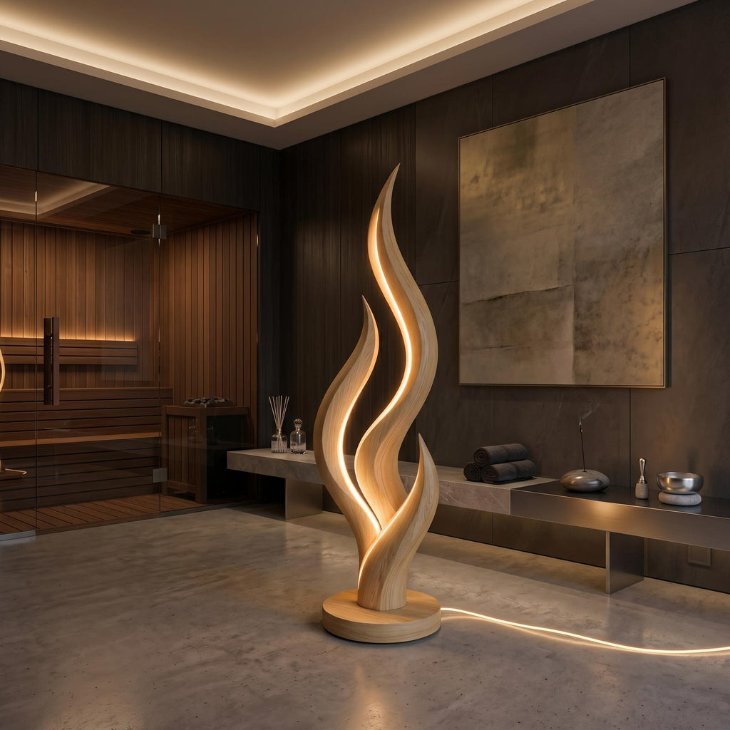 Modern Flow Curve Lamp For Bedroom Corner