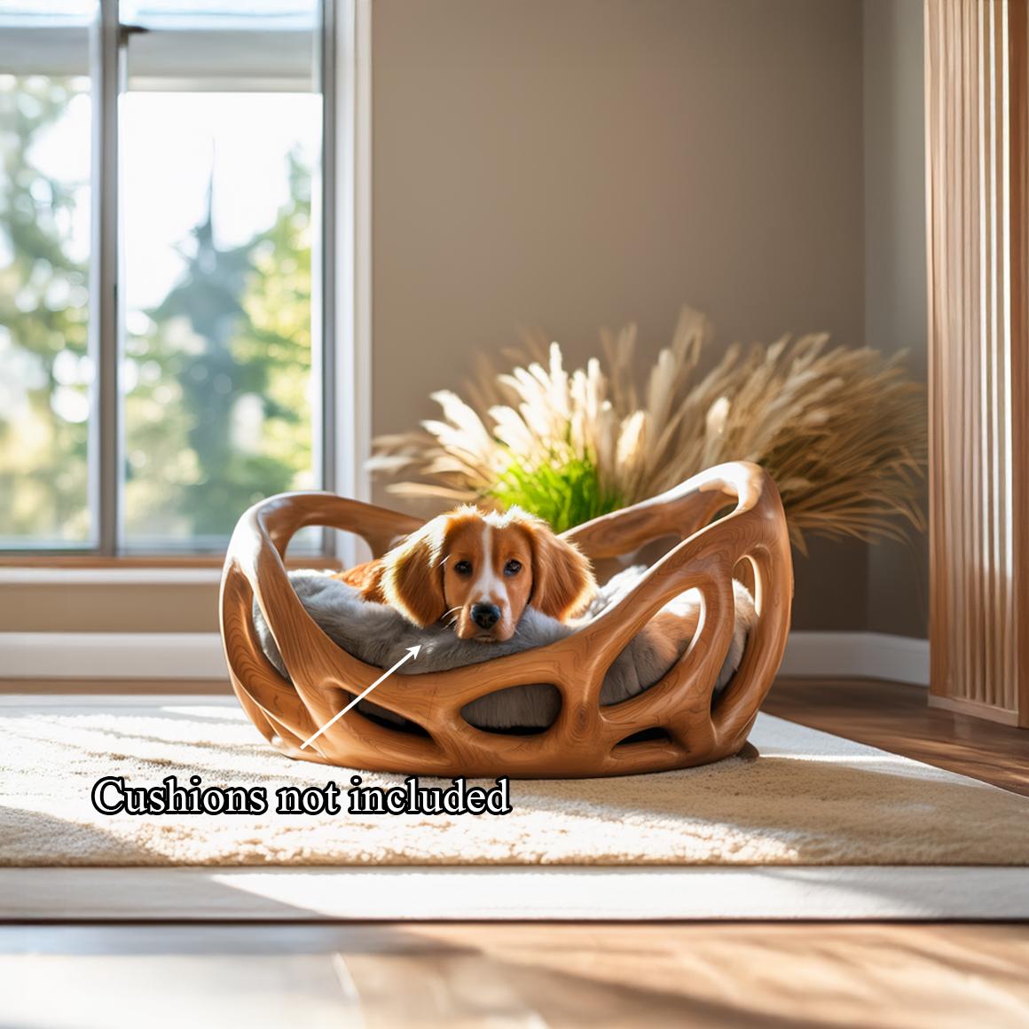 Rustic Artistic Pet Bed For Living Room Or Living Space