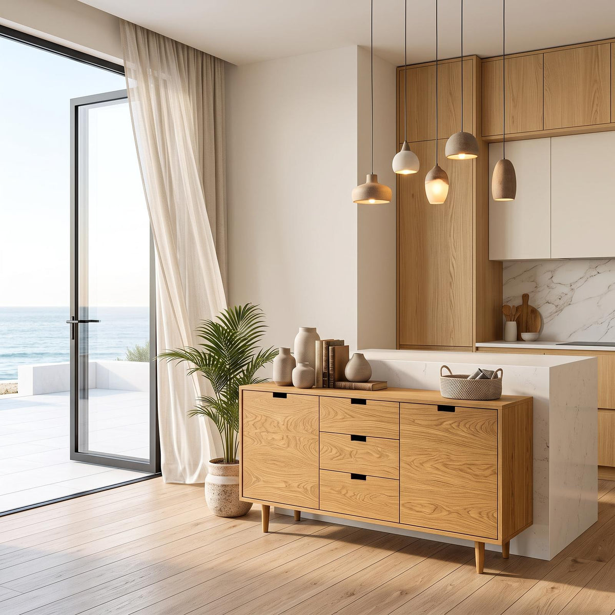 Contemporary Wooden Sideboard For Modern Living Room RTTHTTSD060