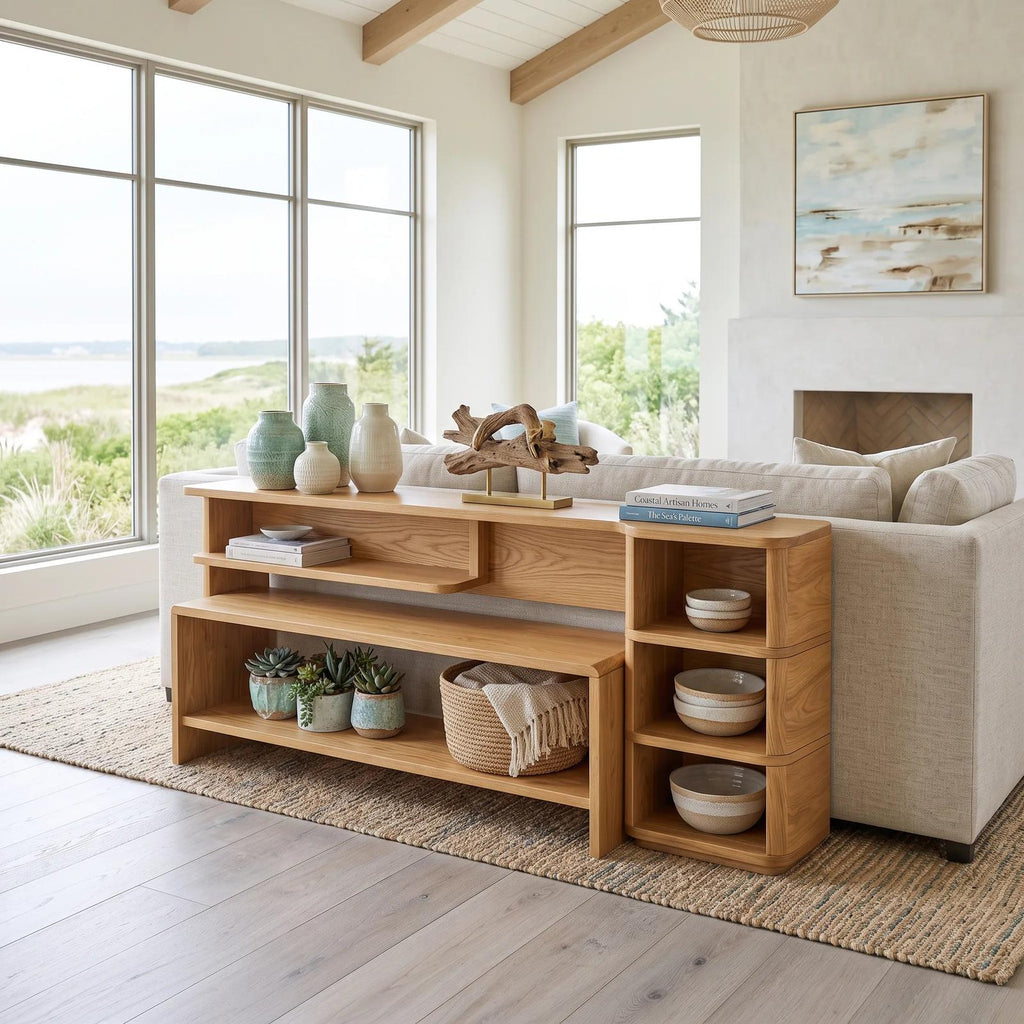Minimalist Storage Console For Contemporary Living Room