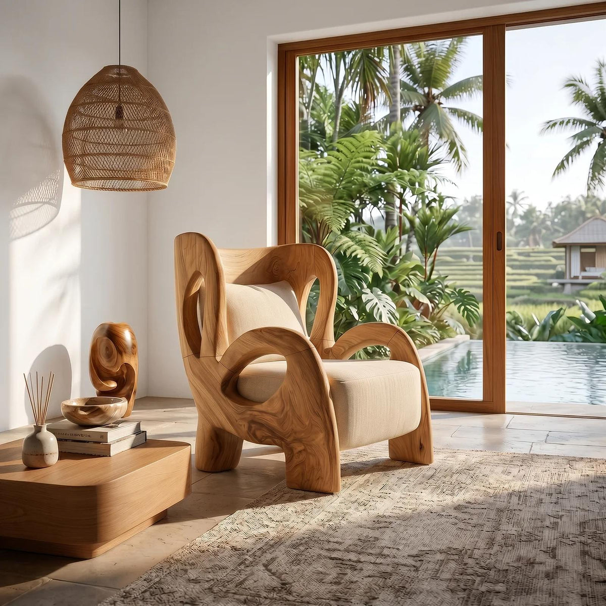 Luxury Contemporary Lounge Chair Poolside Reading Nook SILDTTRCHR019