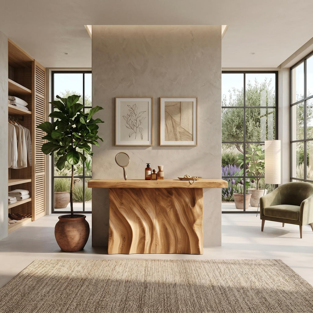 Contemporary Live Form Hall Table For Penthouse Interior Space