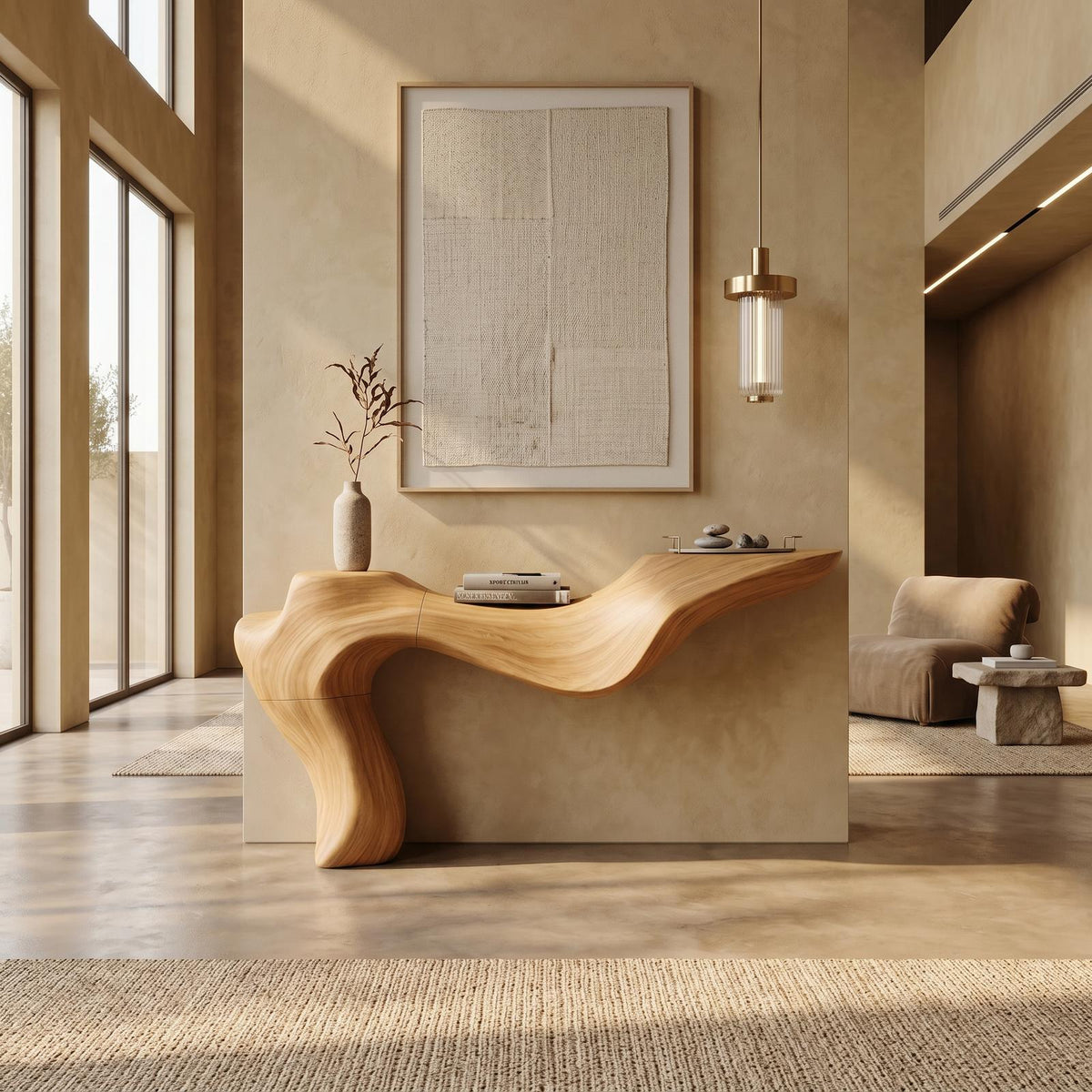 Rustic Live Edge Console Table For Entryway Design Ideas SILDTTNCS001