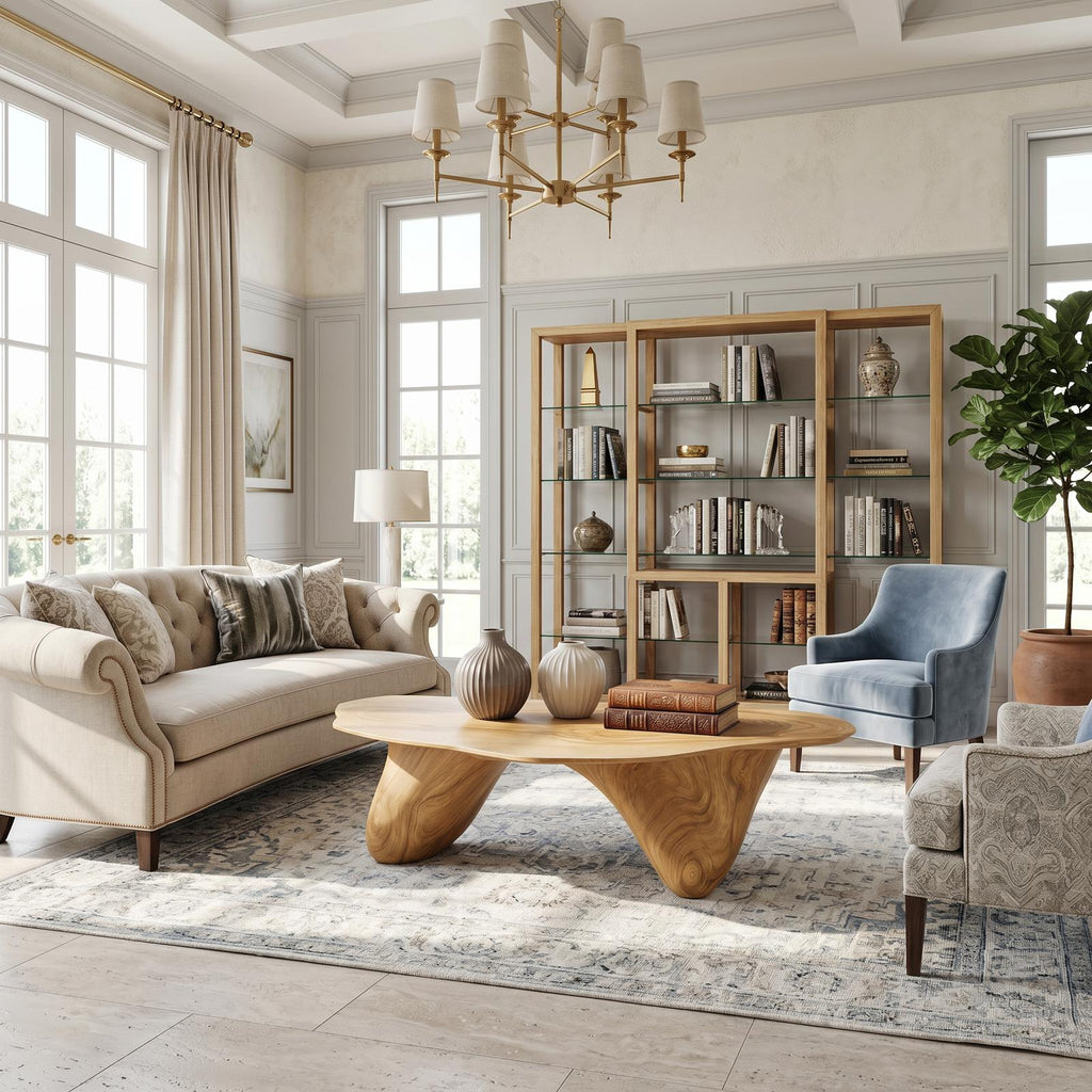 Handcrafted Low Table For Sophisticated Interiors SILDTTNCF013