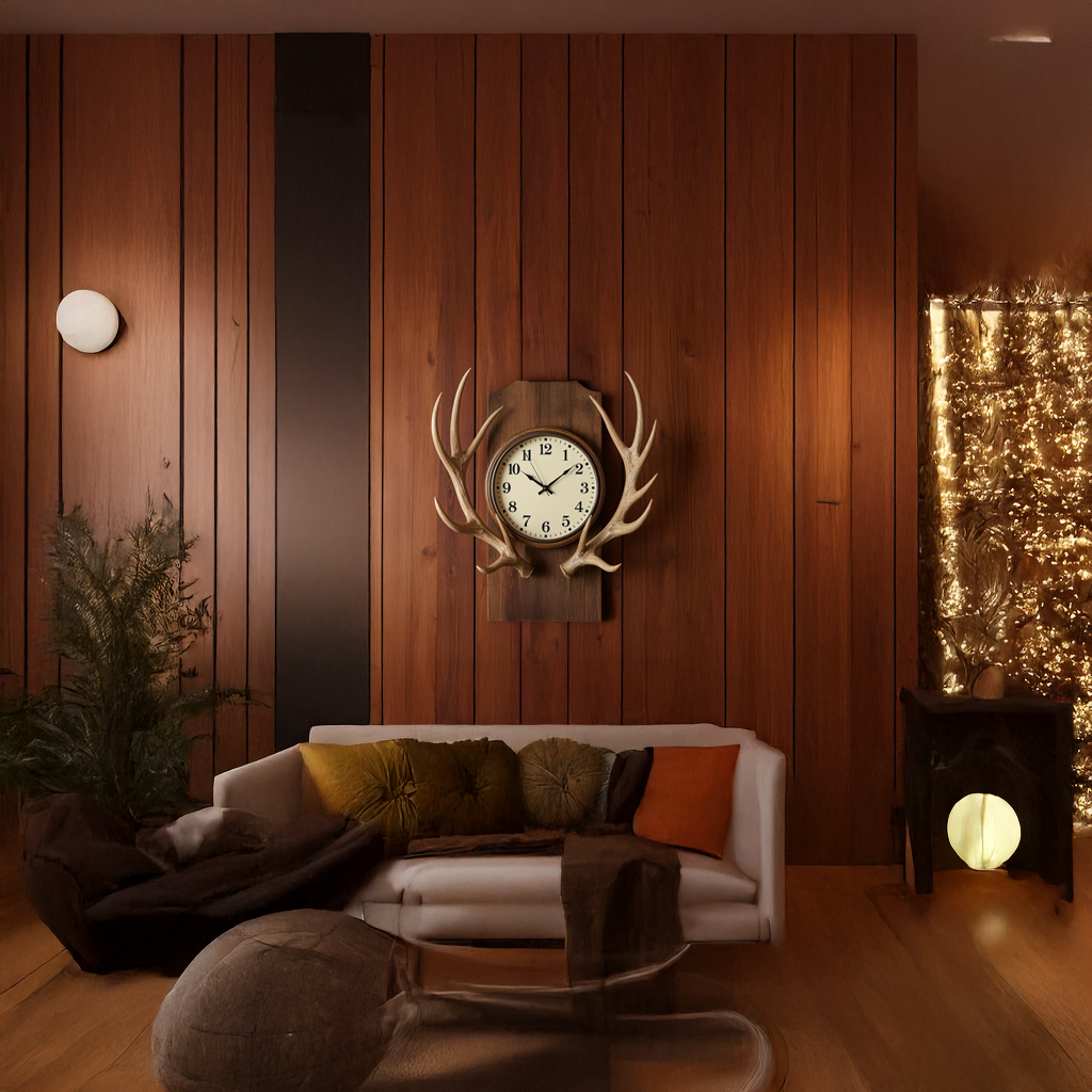 Rustic Tree Slice Wall Clock Kitchen Or Entryway