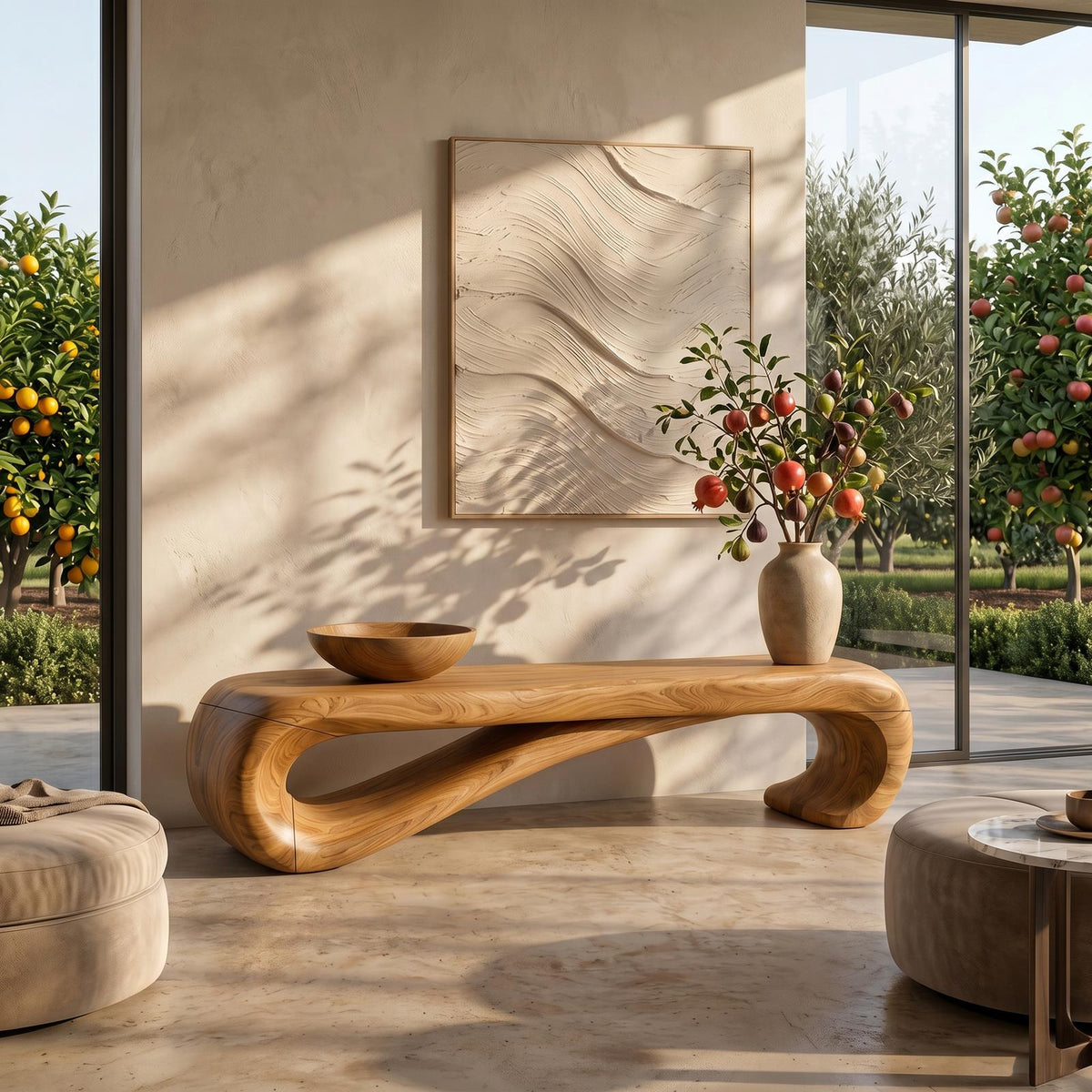 Rustic Wooden Bench Mountain Retreat SILDTTRBEN068