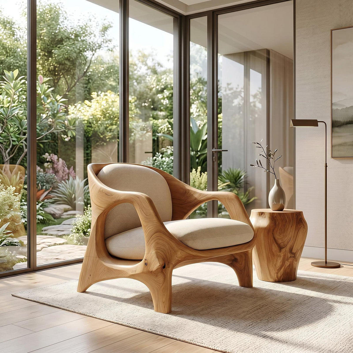 Modern Handcrafted Armchair For Living Room