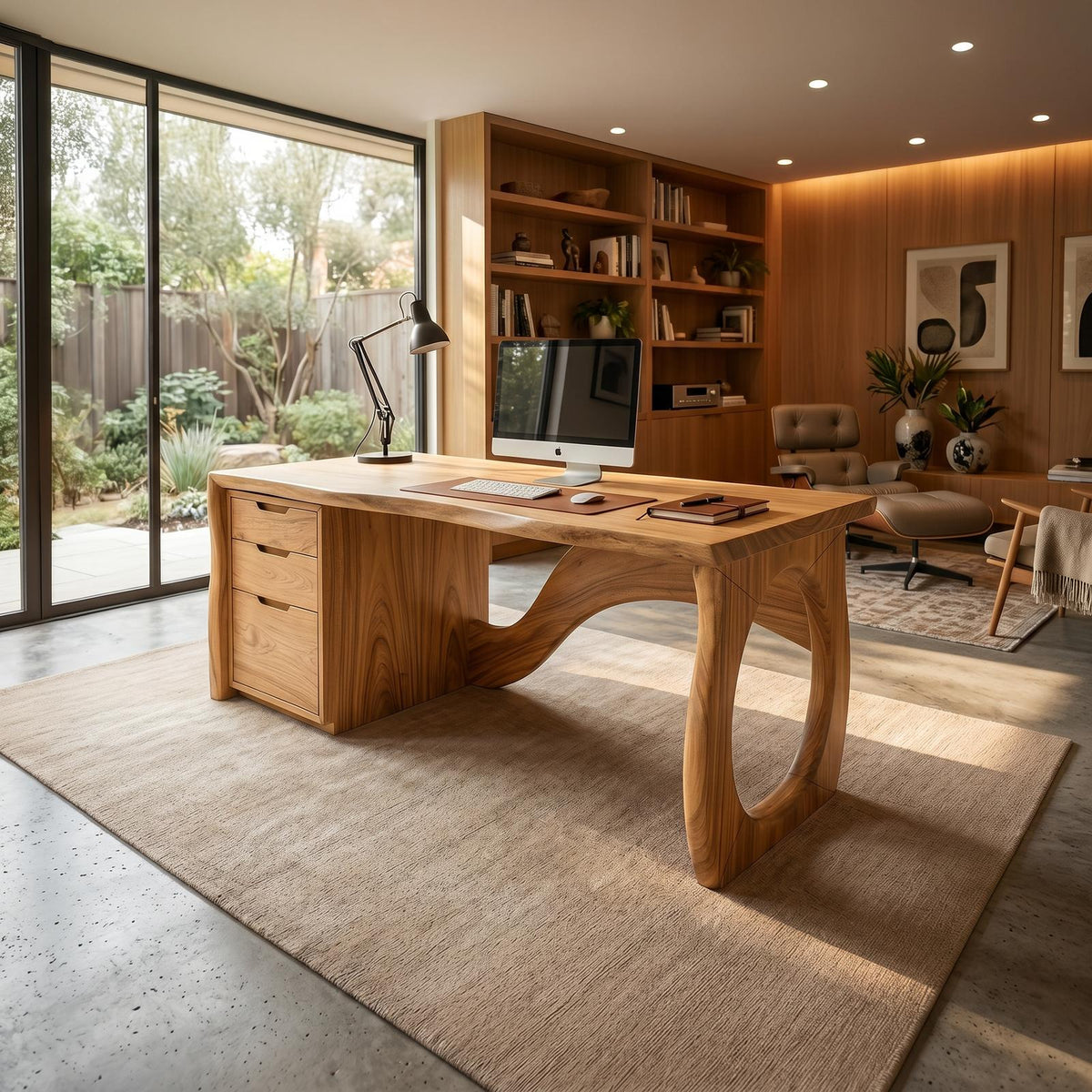 Contemporary Executive Desk Designer Workspace