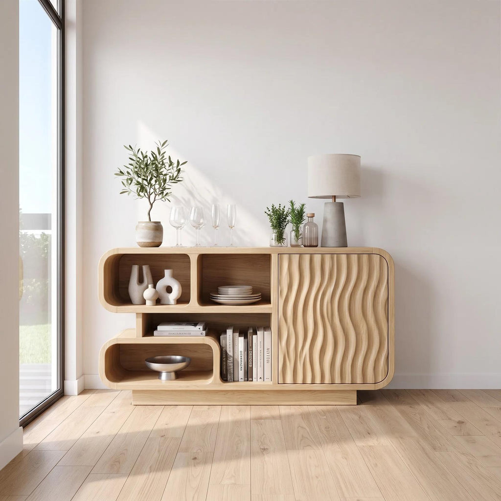 Organic Modern Sideboard Cabinet with Storage Kitchen
