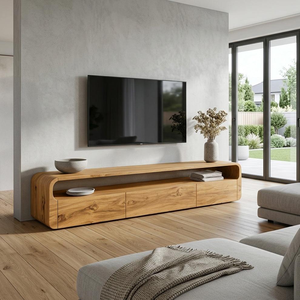 Modern Organic TV Console For Living Room