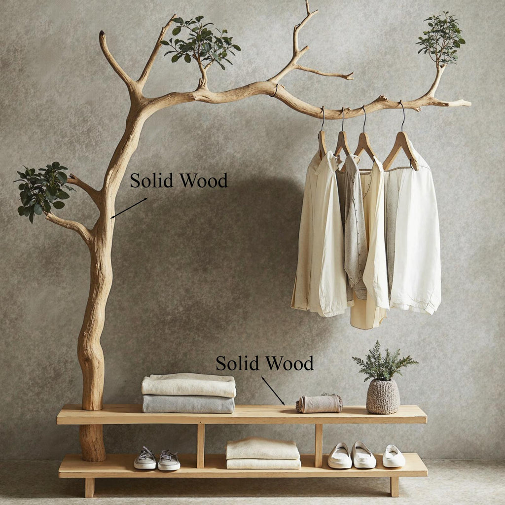 Driftwood Branch Coat Hanger Wall Mount Unique Towel Hook