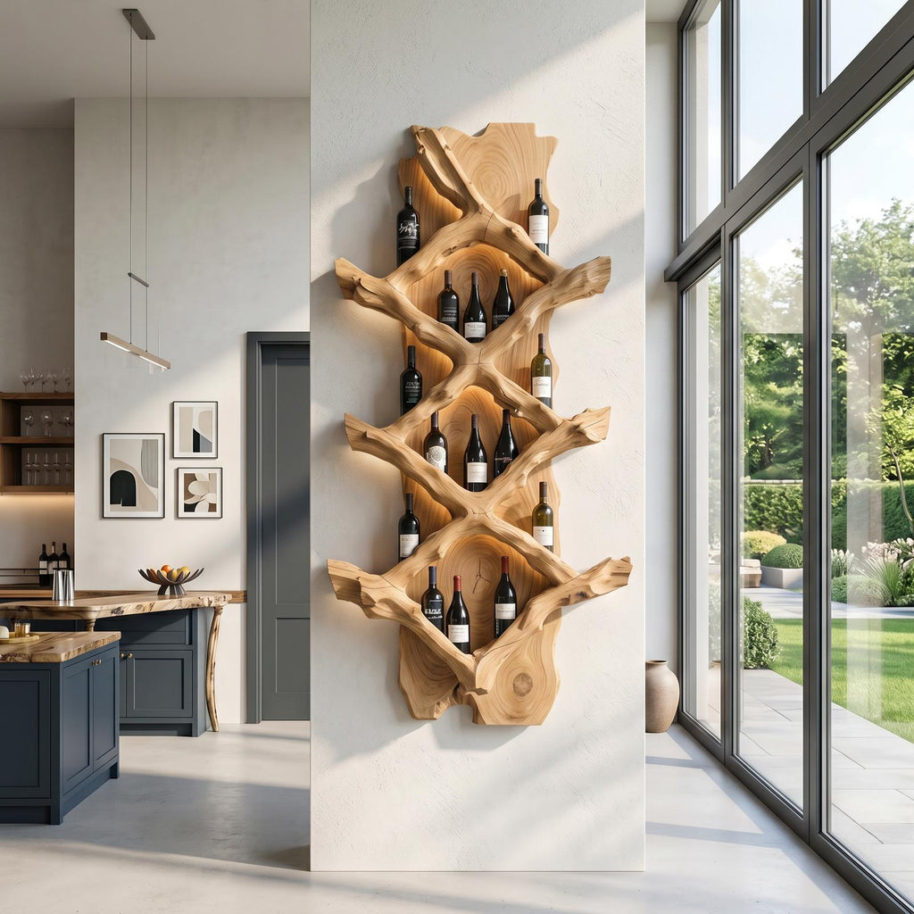 Rustic Wine Holder For Furniture Country Bar Vibe
