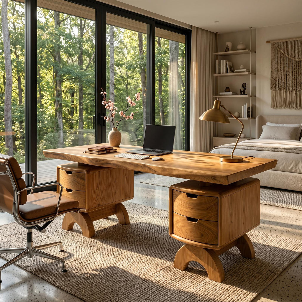 Contemporary Executive Desk Bedroom Office