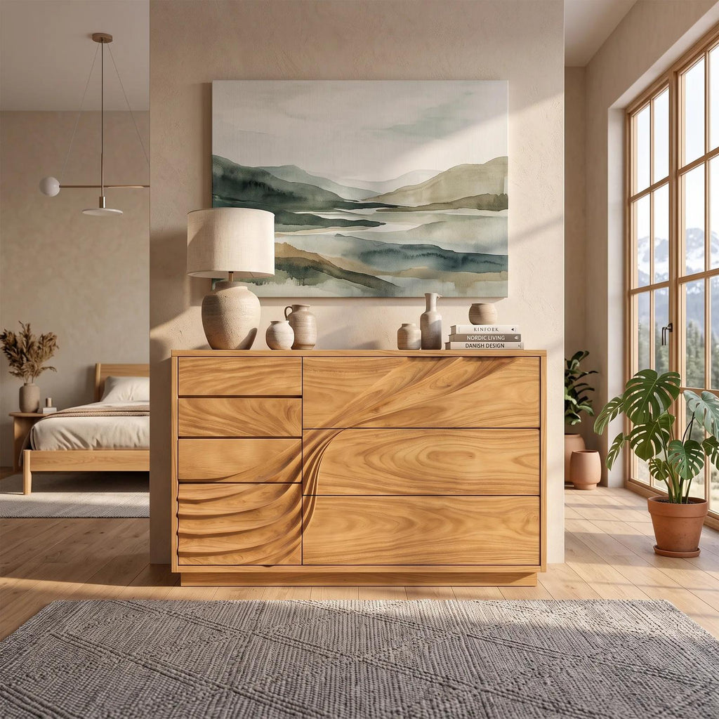 Contemporary Flowing Dresser Drawer For Bedroom Interior SILDTTNDR003