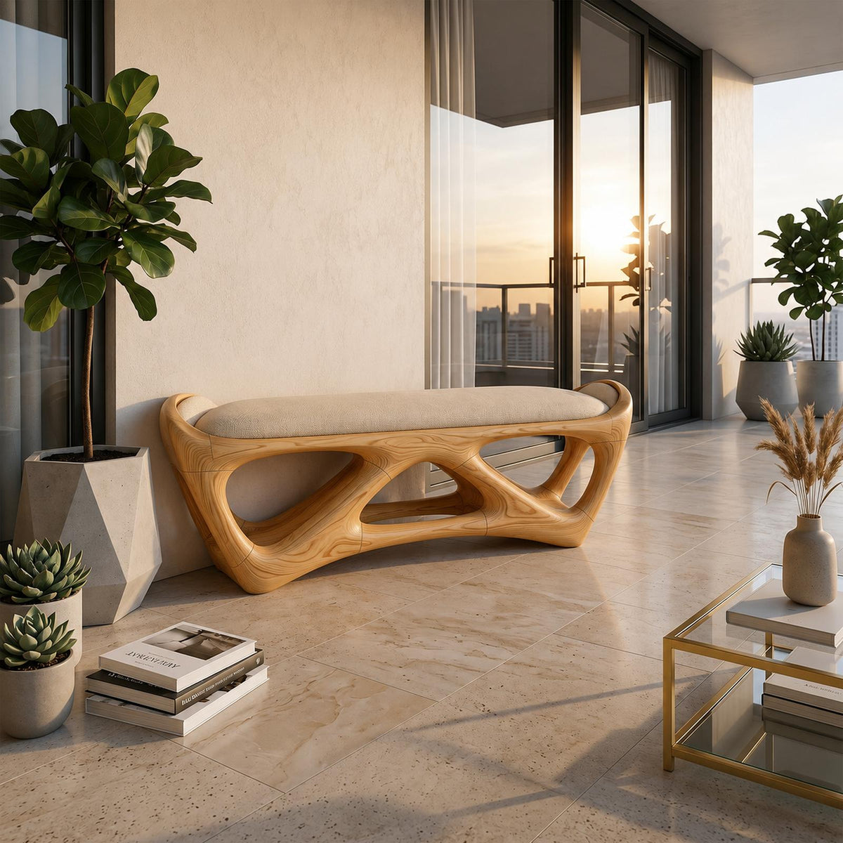 Designer Wooden Bench Creative Studio SILDTTRBEN077