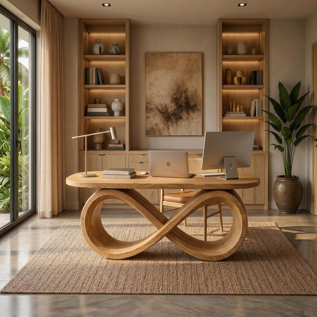 Luxury Infinity Base Executive Desk Designer Office