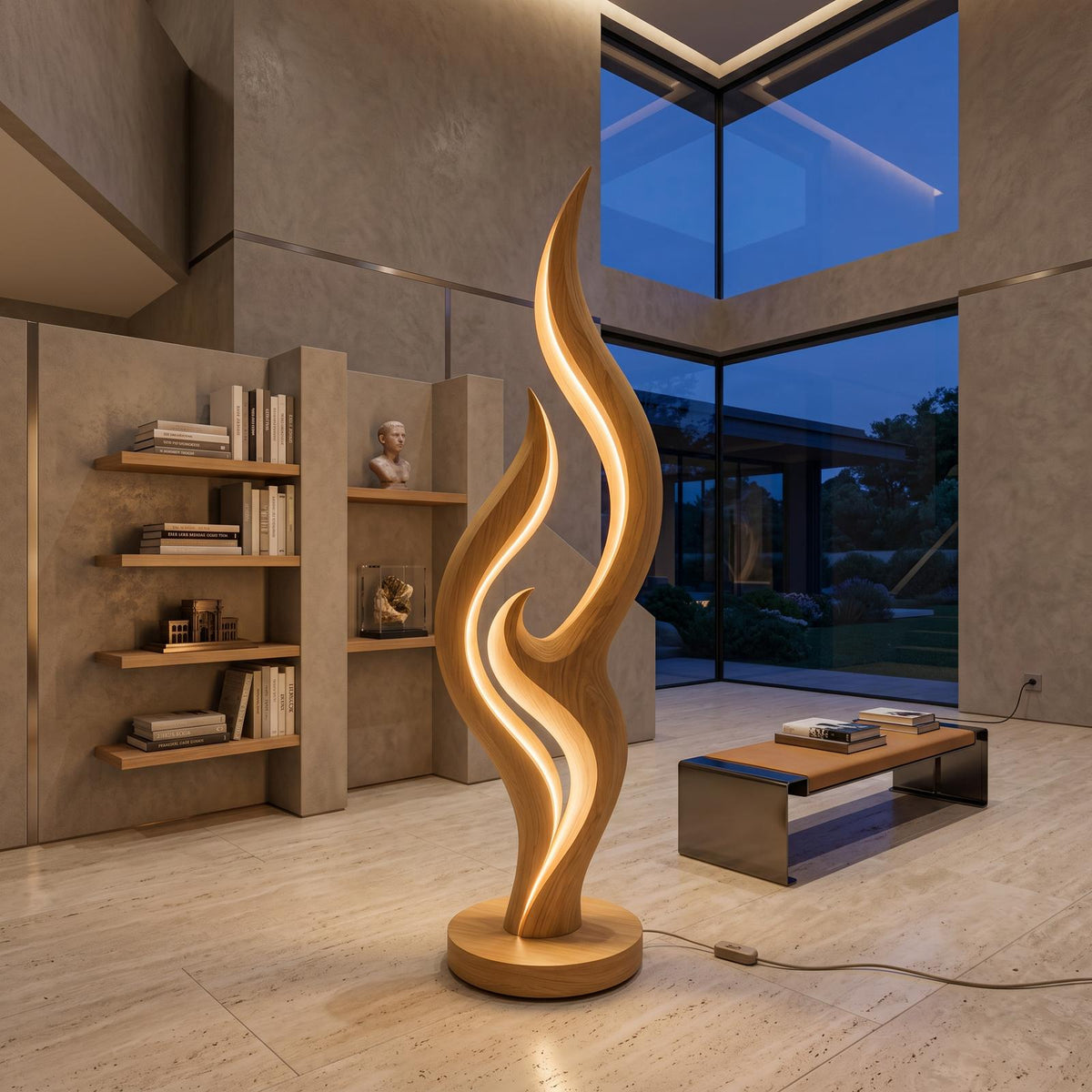 Contemporary Double Wave Lamp For Lounge Area SILDTTNLAM038