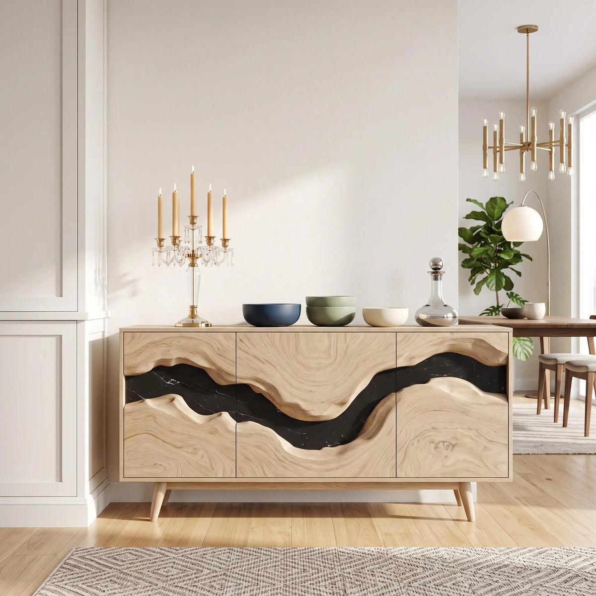 Handcrafted Sideboard Buffet Cabinet Dining Room