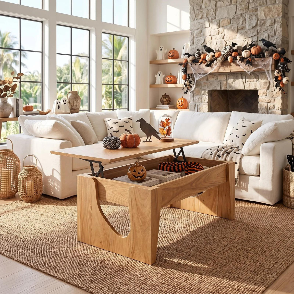 Handcrafted Halloween Lift Top Coffee Table Urban Loft