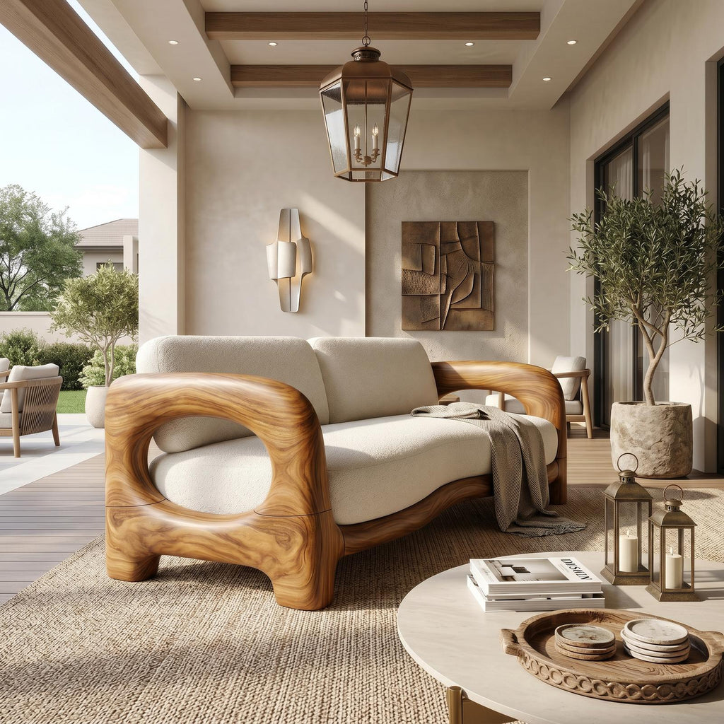 Organic Loop Frame Sofa Luxury Modern Residence SILDTTRSFA002