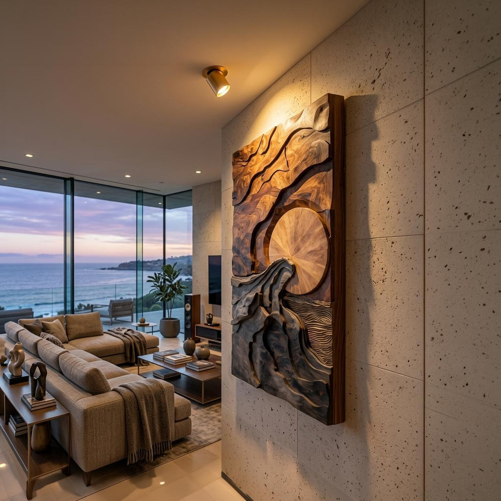 Modern Wall Art With Landscape Design For Living Room