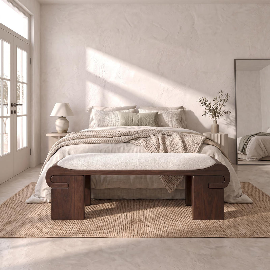 Modern Bench With Low Profile Design For Dressing Room SINLSABEN148