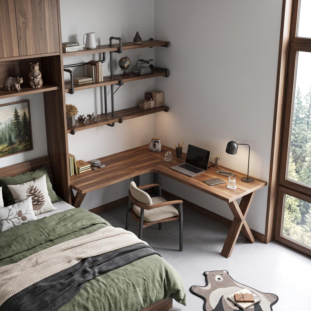 Midcentury Corner Desk Home Office