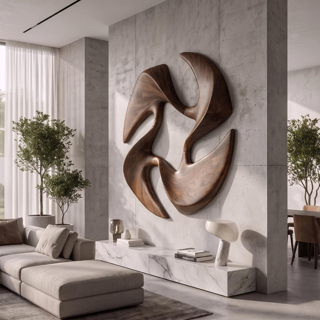 Mid Century Abstract Wall Art For Living Room And Bedroom SINLKIWA161