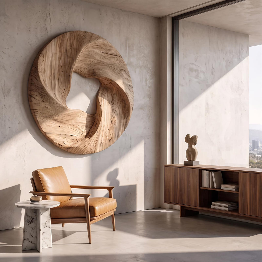 Modern Geometric Wall Sculpture For Living Room And Foyer