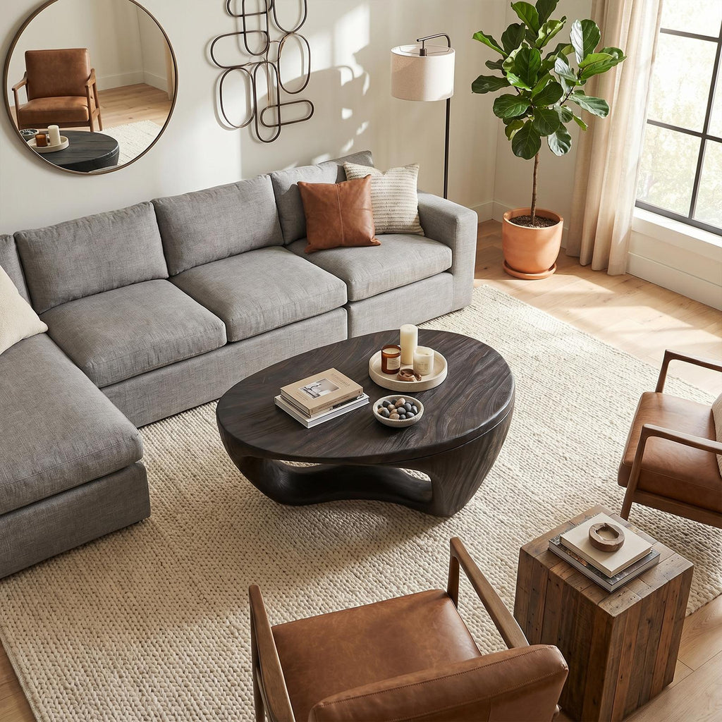 Contemporary Sculptural Coffee Table For Living Room And Lounge