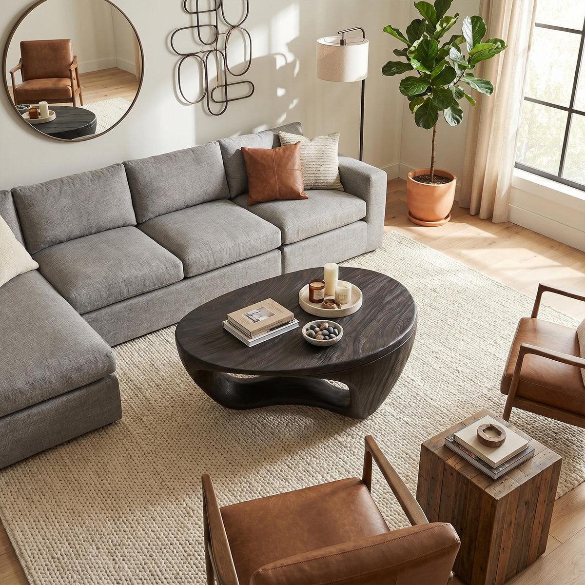 Contemporary Sculptural Coffee Table For Living Room And Lounge