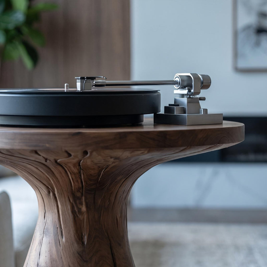 Modern Sculptural Tree Record Player Stand Vinyl Living Room
