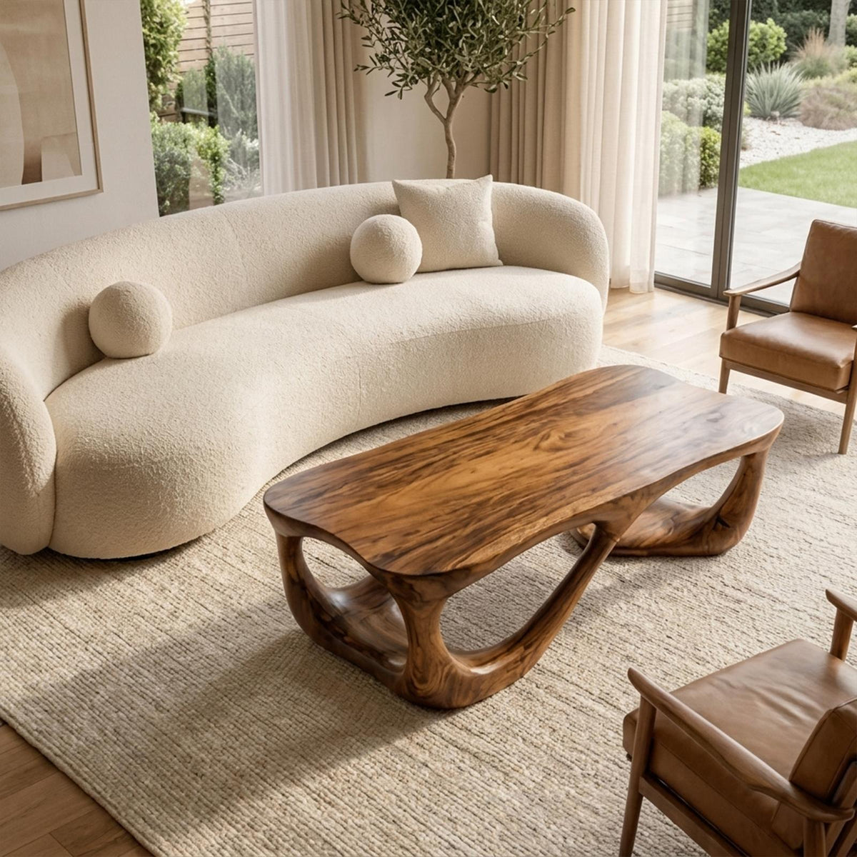 Mid Century Coffee Table Accent Living Room