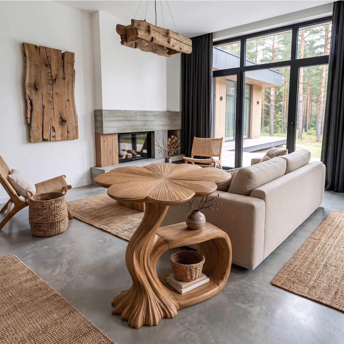 Modern Beside Table Inspired Base For Living Room